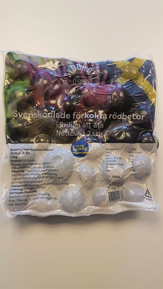 Rödbeta förkokt SE  Klass 1