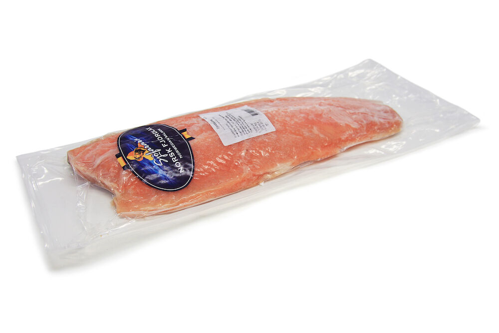Laxfilé med skinn C-trim