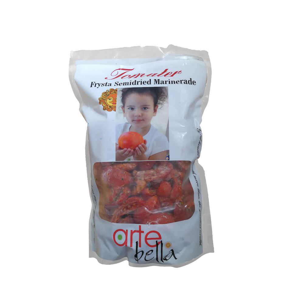 Tomat klyftad semitorkad