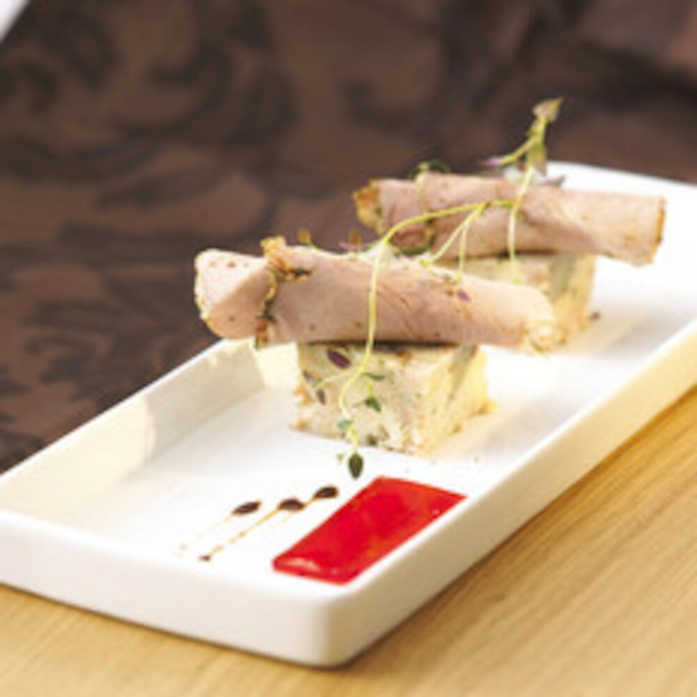 Skinkstek timjan sousvide skivad fryst