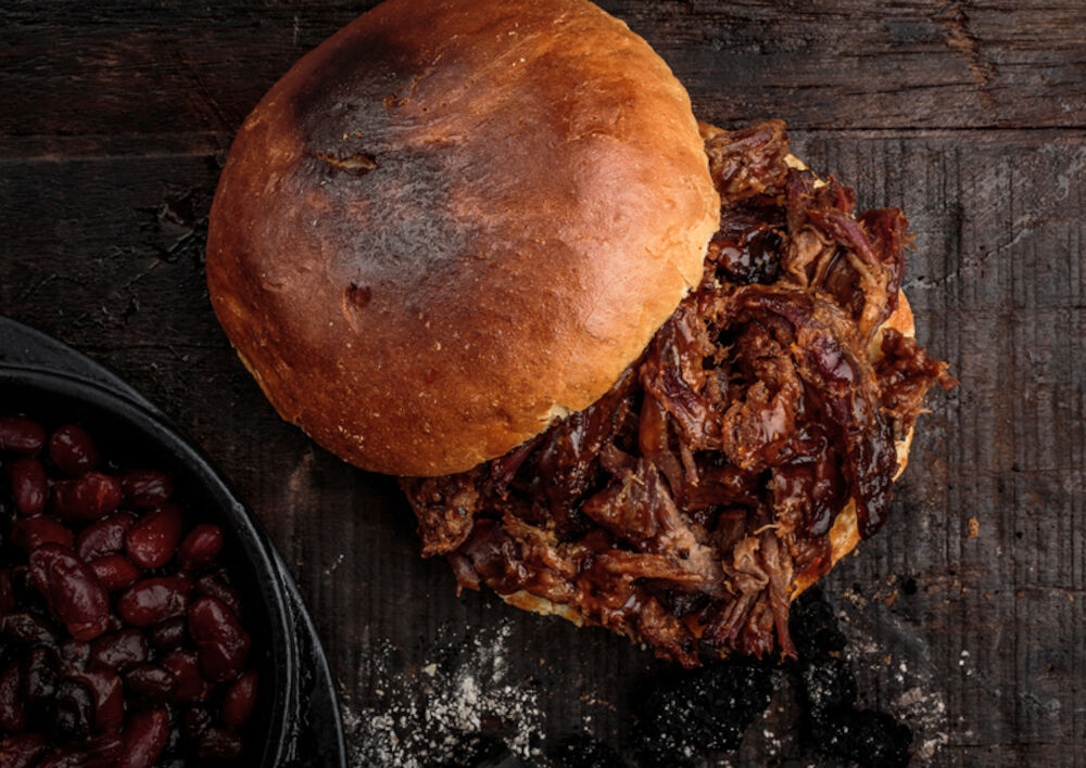 Pulled pork riven