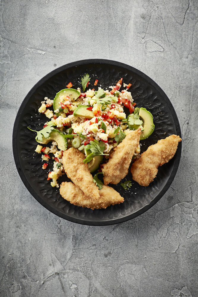 Kycklinginnerfile sprödbakad