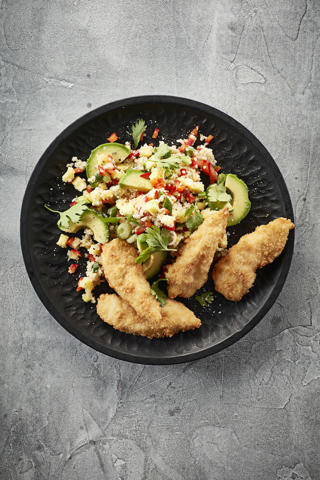 Kycklinginnerfile sprödbakad