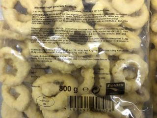 Bläckfiskringar Panerade Förstekta