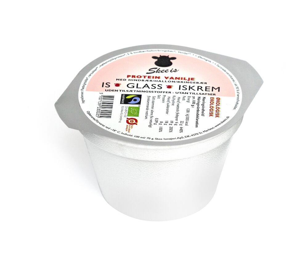 Glassbägare Protein Vanilj Hallon EKO