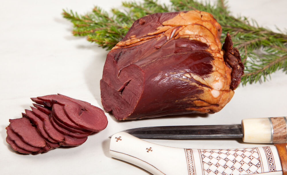 Hjorthjärta varmrökt