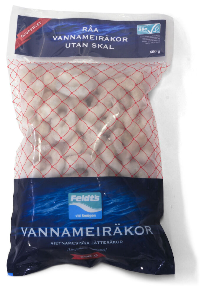 Vannameiräkor Råa PND IQF ASC