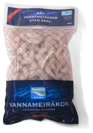 Vannameiräkor Råa PND IQF ASC