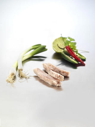 Kycklinglårfile stekt strimlad