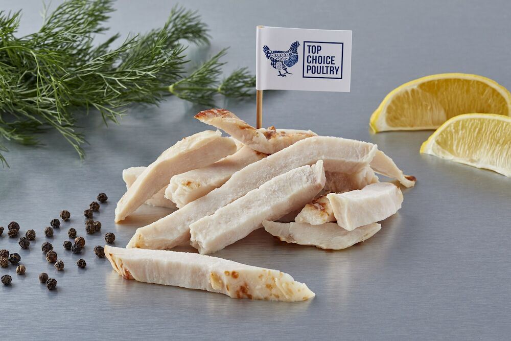 Kycklingfilé Rostade Strips 12 mm