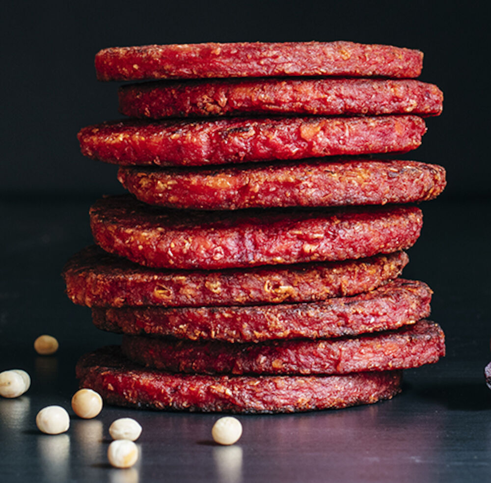 Rödbetsburgare Rökig