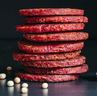 Rödbetsburgare Rökig