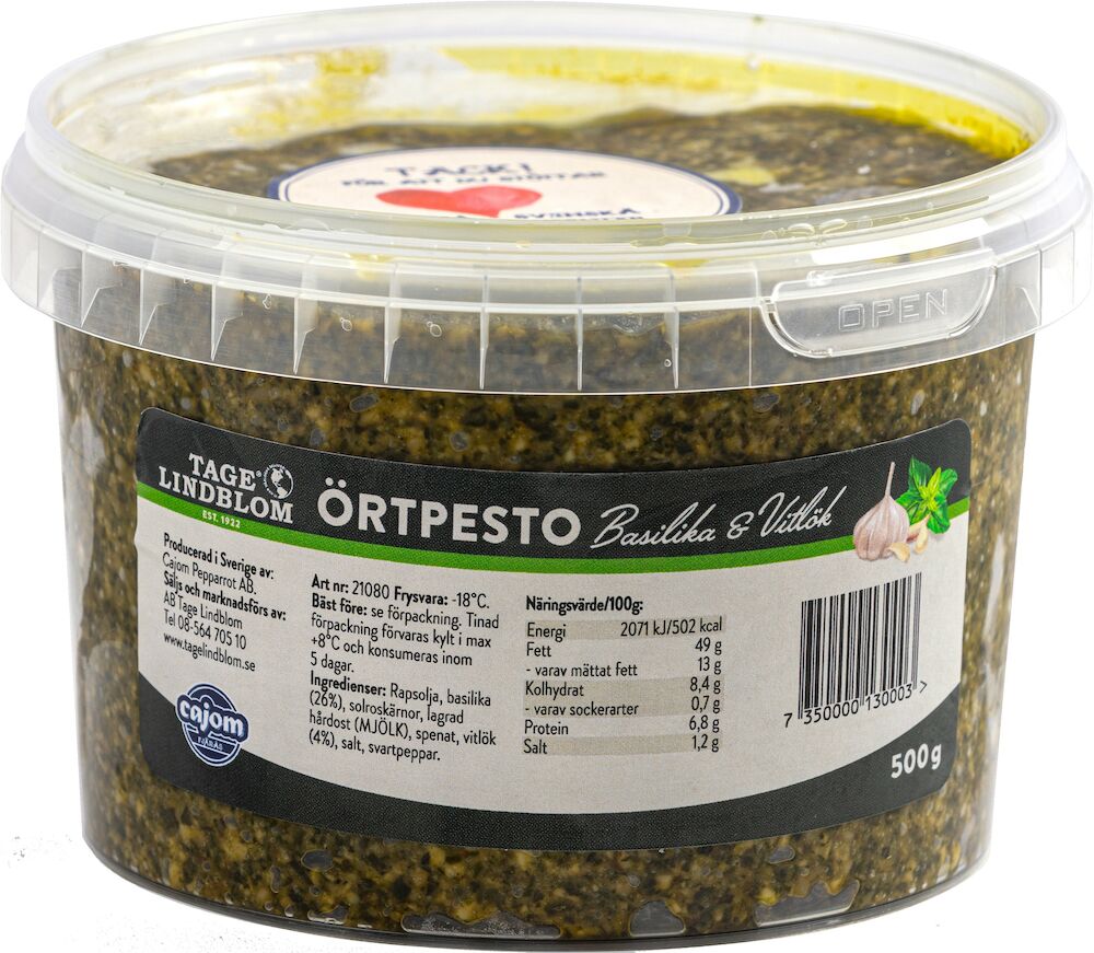 Örtpesto Basilika Vitlök