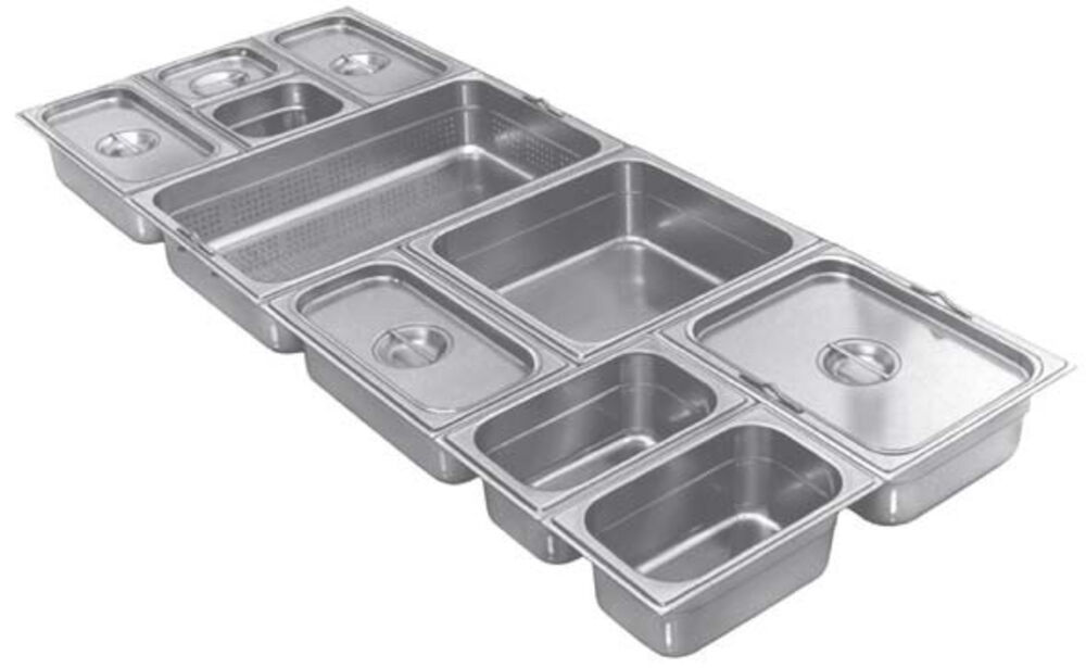 Kantin perforerad rostfri 1/1x65mm 9L