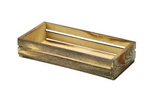 Trälåda mörk 25x12x5cm