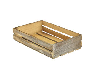 Trälåda mörk 35x23x8cm