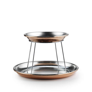 Skaldjursfat koppar förtennad insida 24cm h4,5