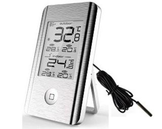 Digitaltermometer inne -10 +50°c ute -40 +70°c