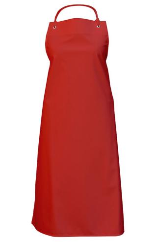 Bröstförkläde plast röd 75x100 cm