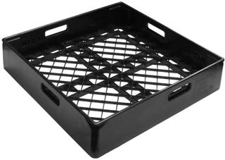 Diskkorg glas svart 500x500 mm