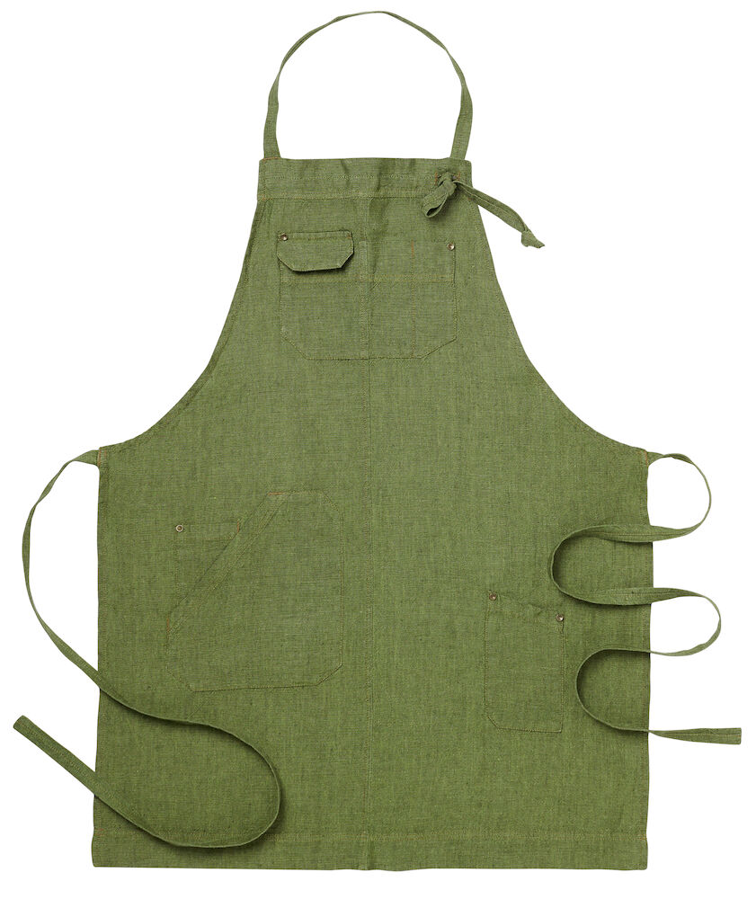 Bröstförkläde 4079 Grönmelerad 75x90 cm