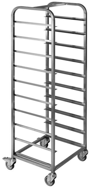 Korgvagn 10 korgar 50x50 gejderavst 16cm h182,5cm