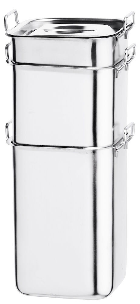 Kantin B2 rostfri 155x155mm h163mm 3,5L