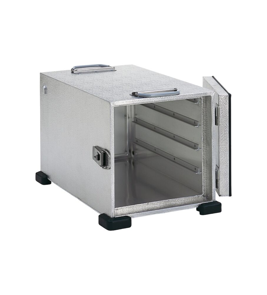 E600 Aluminium, 4 st GN 1/1
med 80mm delning. 280 W, 230V 415x425x645mm