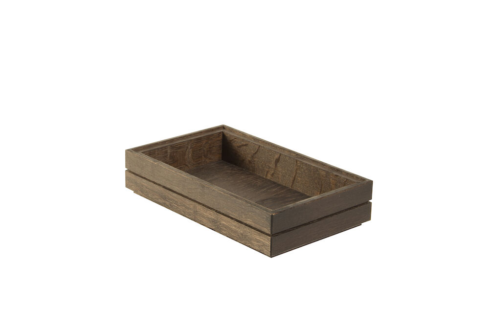 Trälåda GN1/4  h4cm Ek mörkbets  
Havanna Black