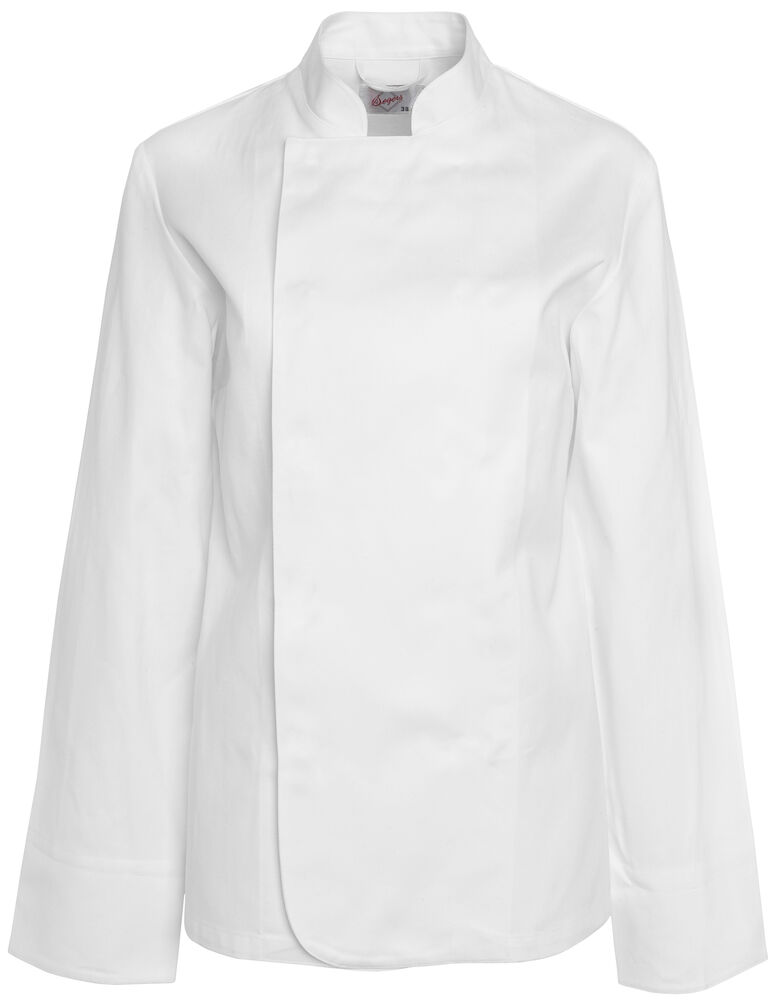 Kockrock 1604 dam lång ärm vit  44