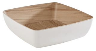 Frida skål vit/trämönstrad
melamin 25x25x7,5cm 2,65 L