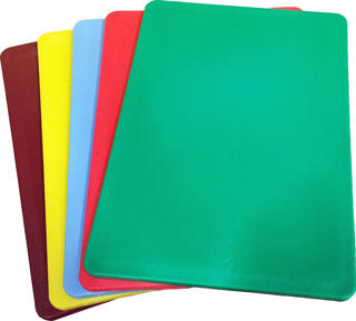 Skärbräda grön PE 35x25x1,1cm