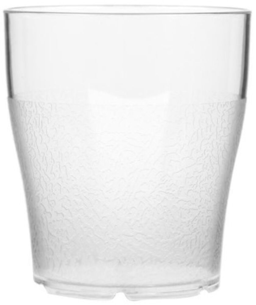 Glas plast stapelbar PET 24 cl