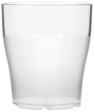 Glas plast stapelbar PET 24 cl
