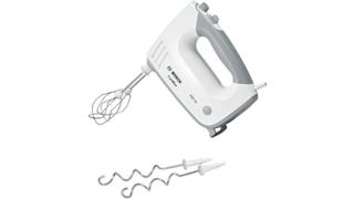 Elvisp plast vit 450W, vispar och degkrokar ingår