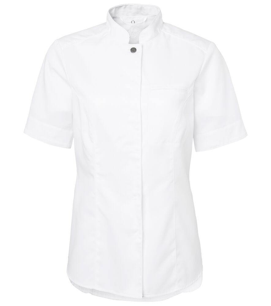 Kockskjorta dam 1024 kort ärm vit C42