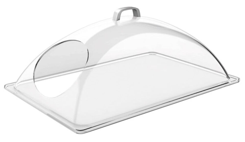 Huv med hål på kortsidan plast GN 1/1