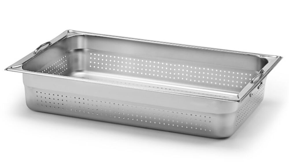 Kantin perforerad med handtag rostfri GN 1/1x100
