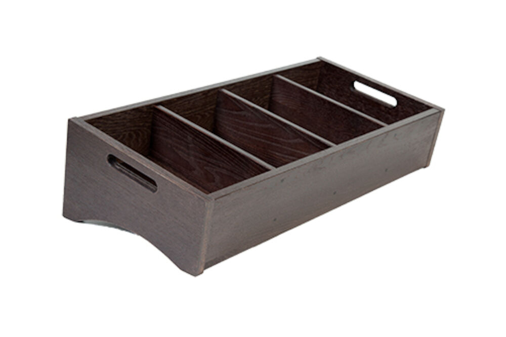 Besticklåda lutande 4 fack Havana Black ek
59x28x22,5/11,5cm