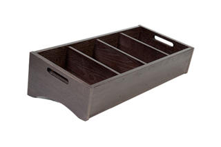 Besticklåda lutande 4 fack Havana Black ek
59x28x22,5/11,5cm