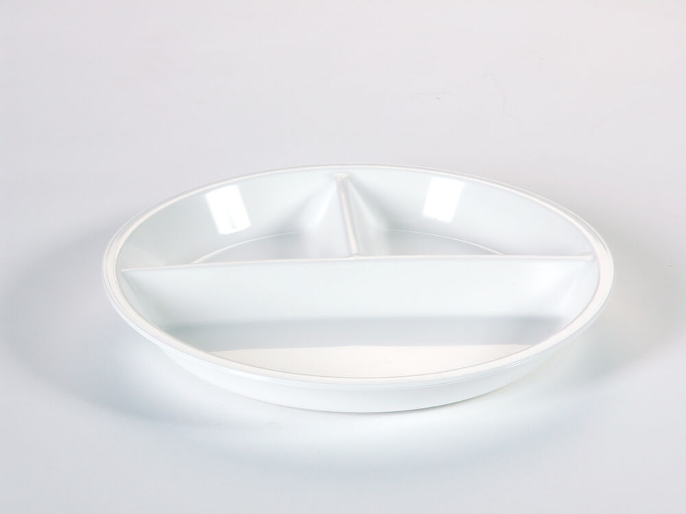 Tallrik 3-delad plast PP Ø26cm h3cm