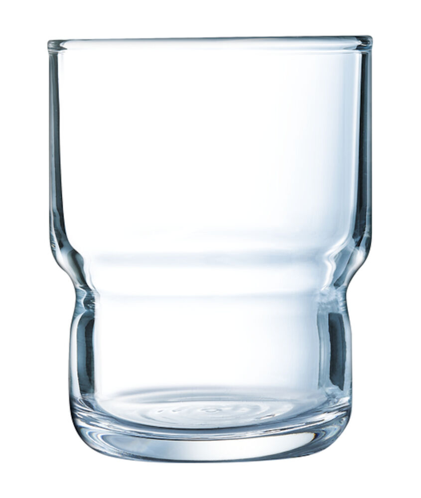 Log glas stapelbart härdat 16cl Ø63mm h80mm