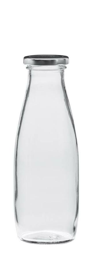 Glasflaska med skruvlock i metall 50cl