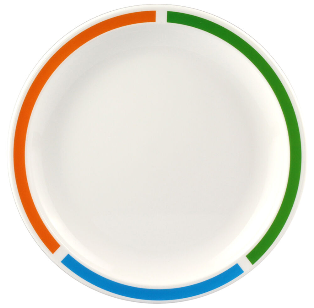 Kostcirkeltallrik plast PET Ø23cm