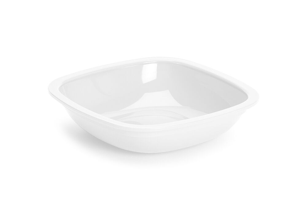 Skål vit plast 0,8L