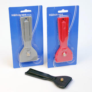 Hällskrapa till hushållshäll plast/rostfri