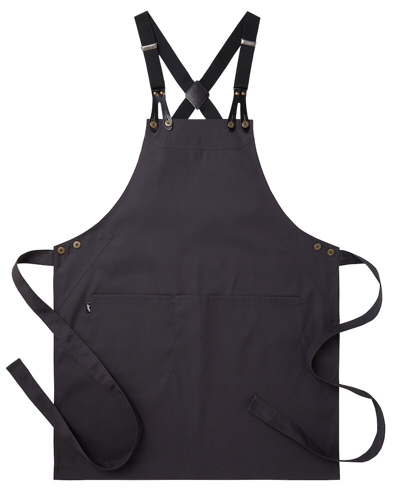 Bröstlappsförkläde 4078 mörkgrå 75x90 cm