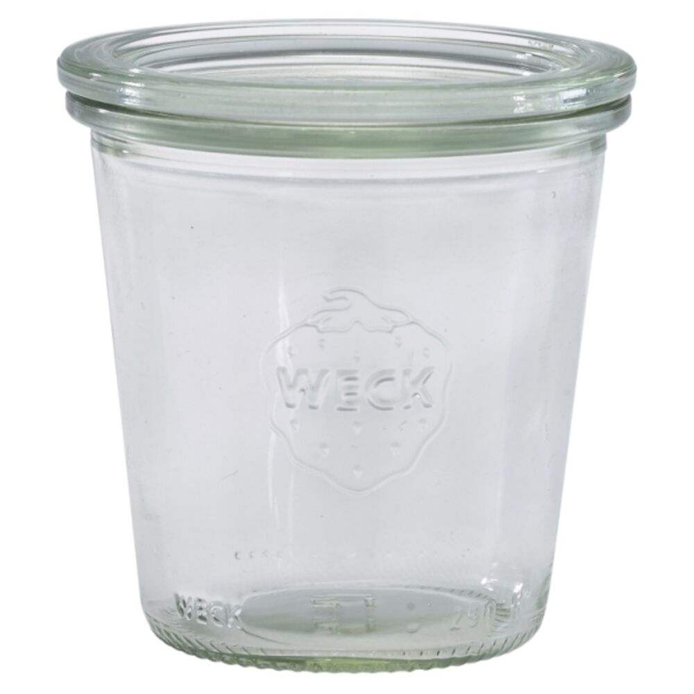 Glasburk med lock 29cl Ø8cm h9cm