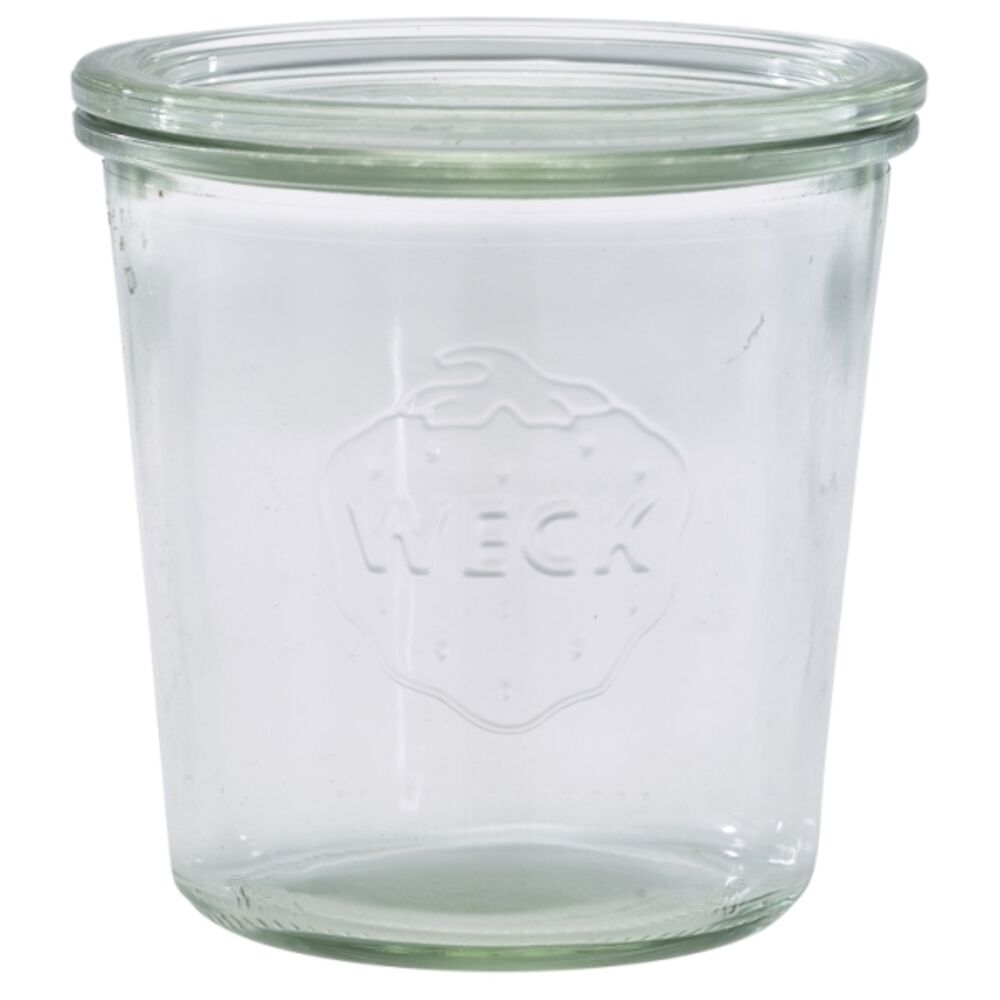 Glasburk med lock 58cl Ø10cm h10,5cm