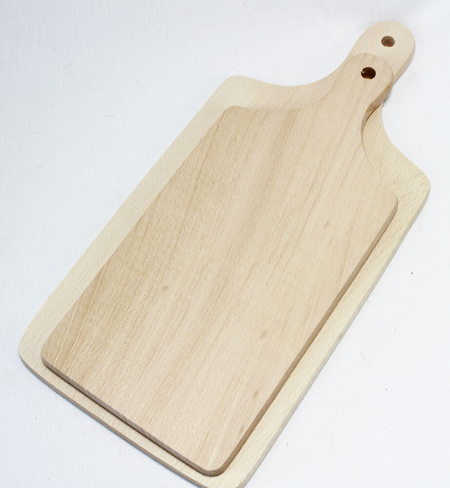 Skärbräda bok med handtag 42x19,5x1,7cm